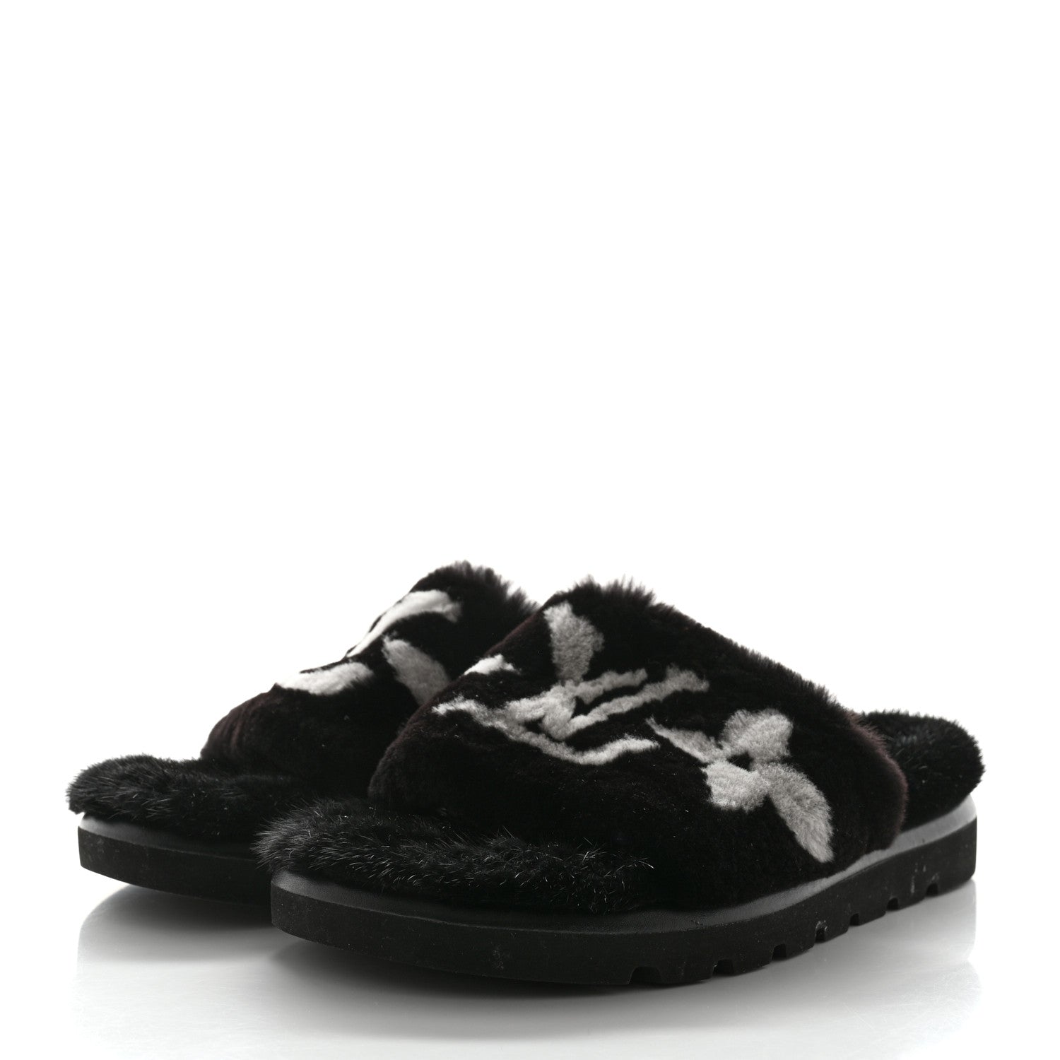 Louis Vuitton Mink Pool Pillow Comfort Mule 39 Black 3 of 9