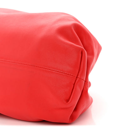 Bottega Veneta Smooth Butter Calf The Pouch Oversized Clutch Bright Red 8 of 8