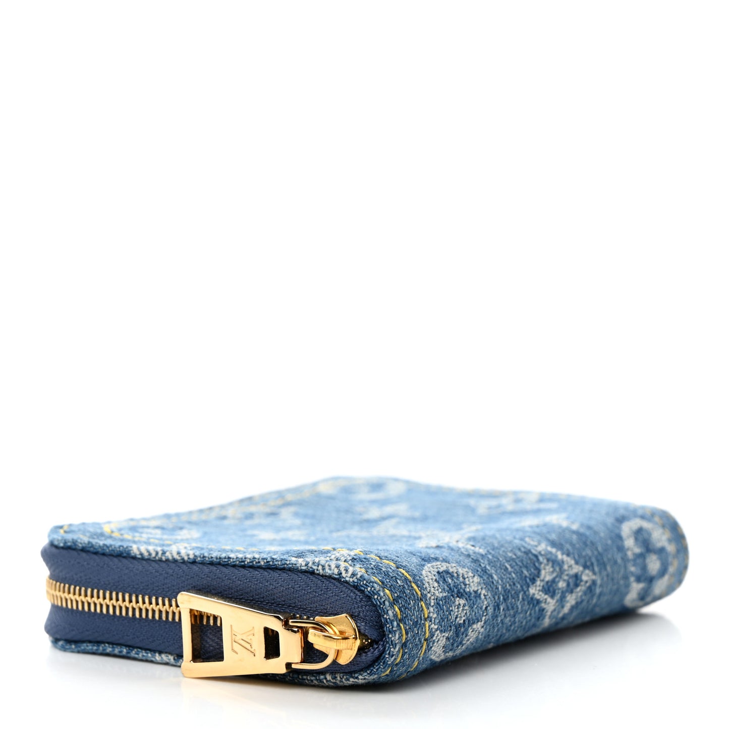 Denim Monogram Zippy Coin Purse Blue