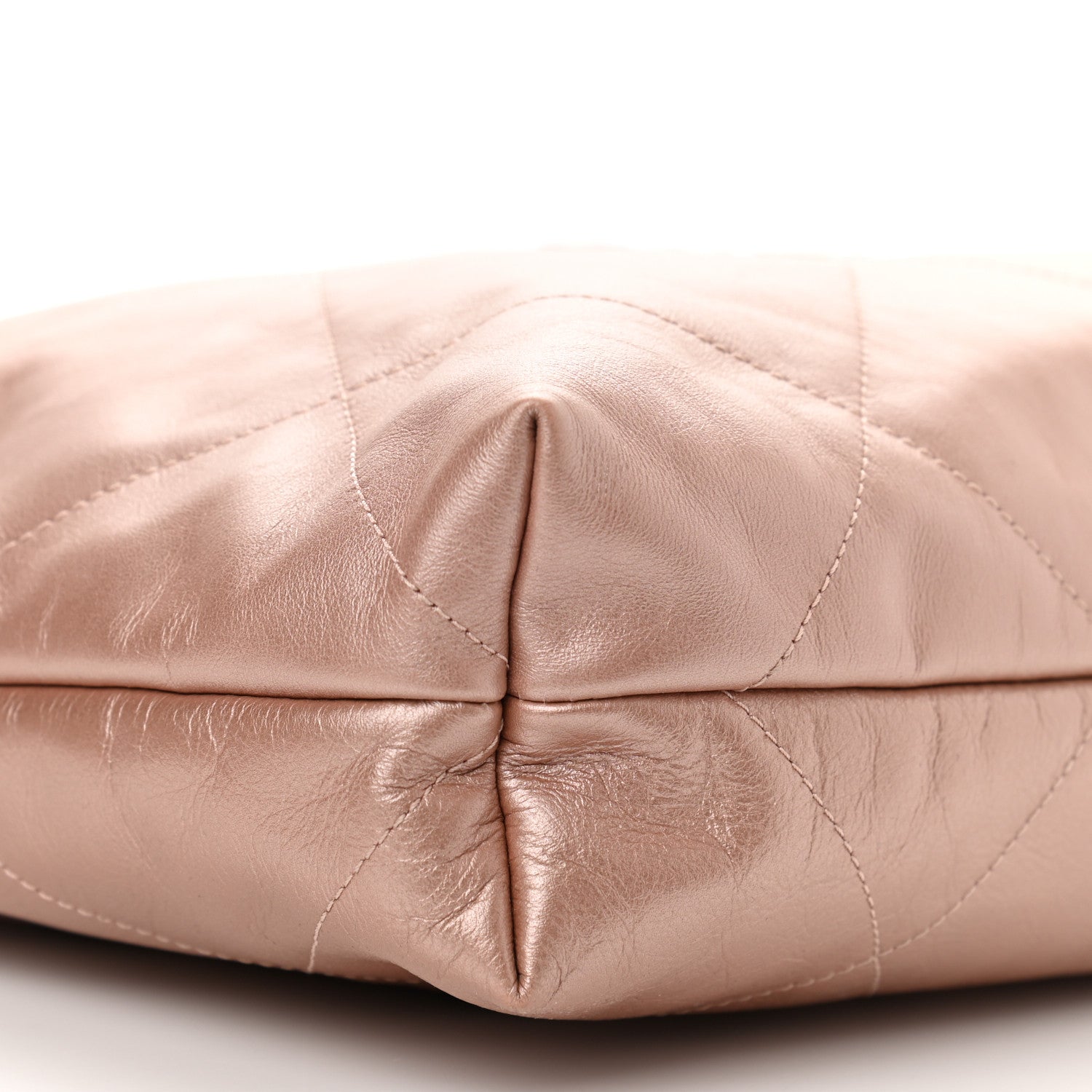 Chanel Metallic Calfskin Quilted Chanel 22 Pink 11 of 12