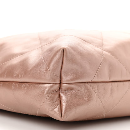 Chanel Metallic Calfskin Quilted Chanel 22 Pink 11 of 12