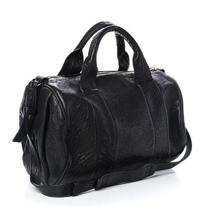 Alexander Wang Pebbled Lambskin Rocco Black Rose Gold Hardware 2 of 4