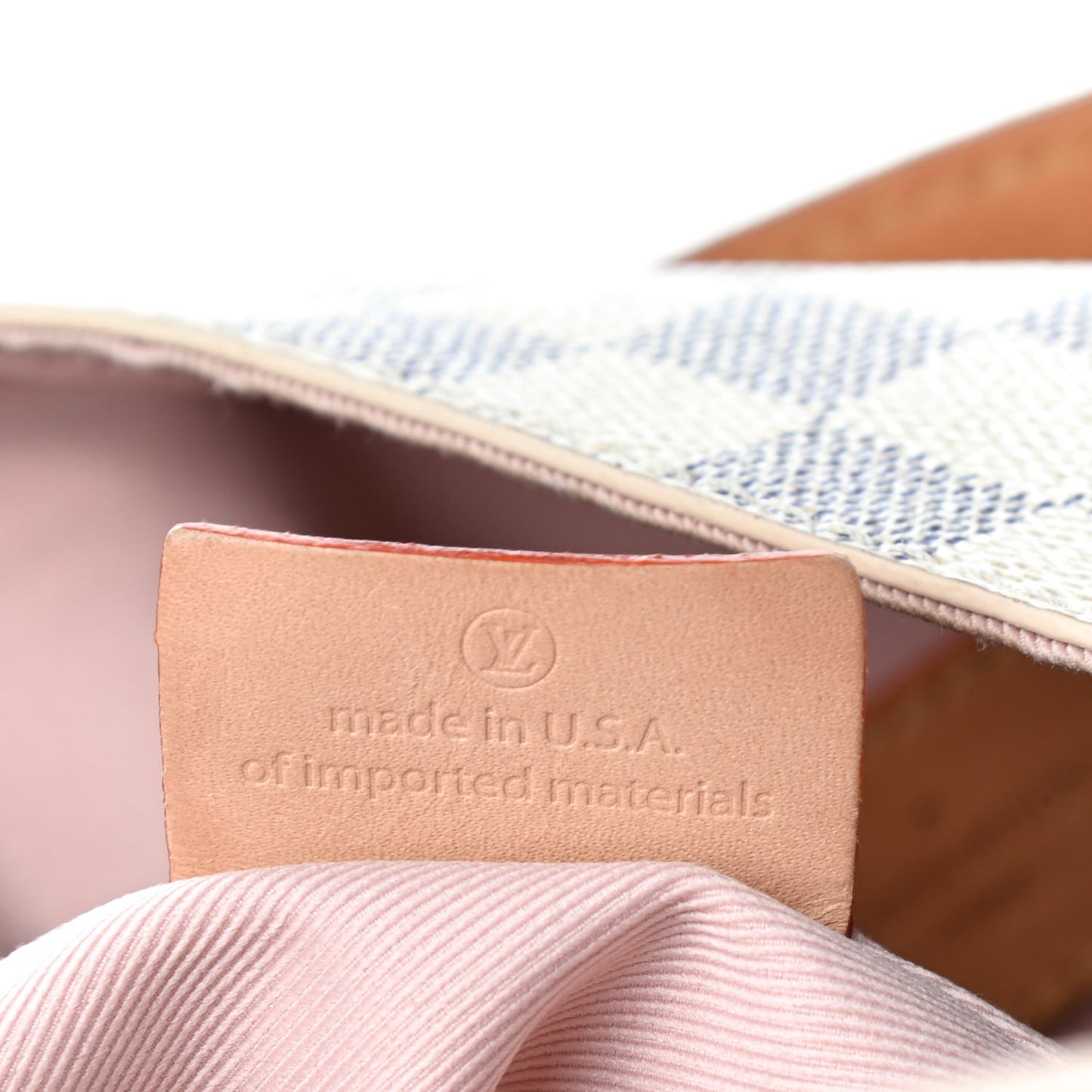 Damier Azur Graceful MM Rose Ballerine