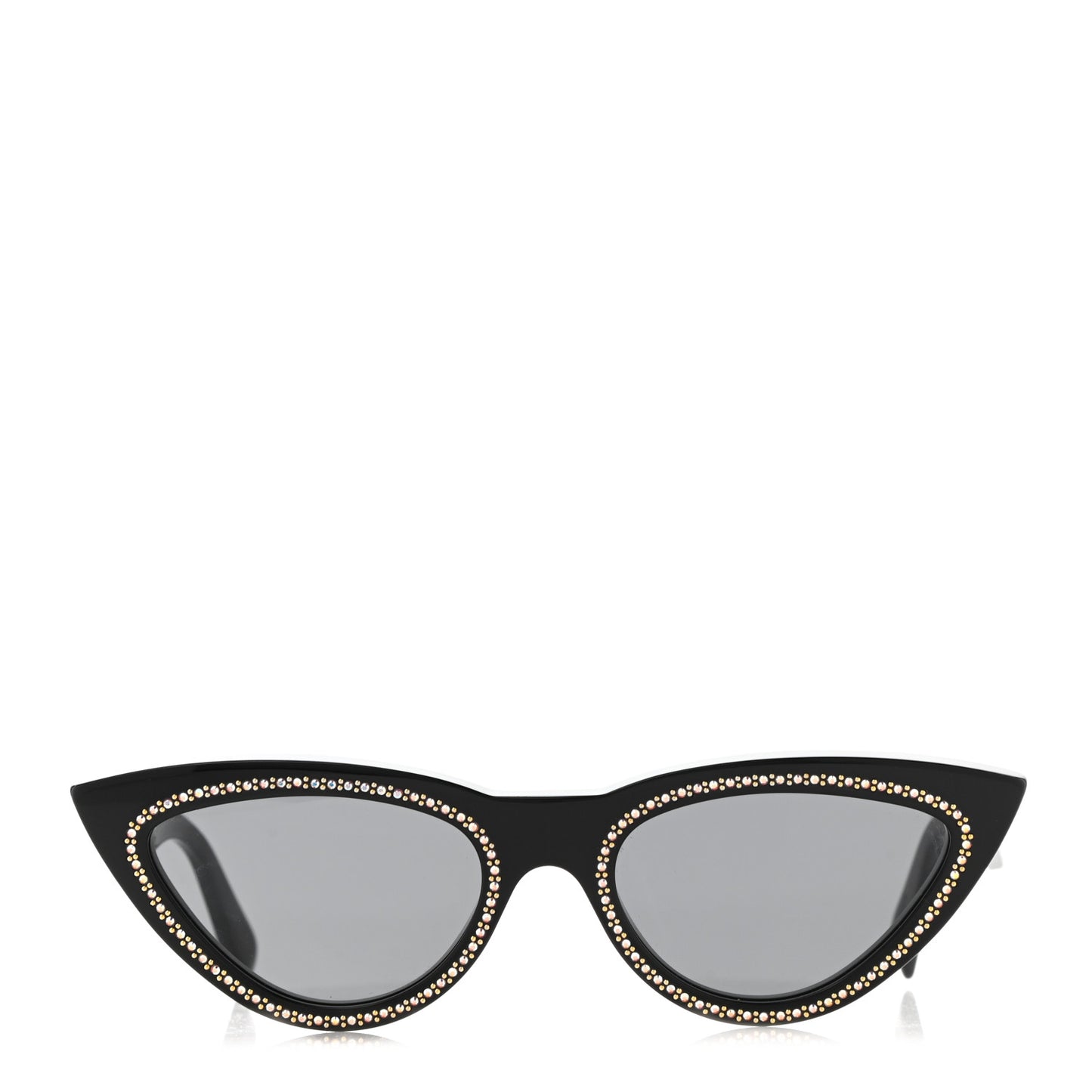 Acetate Crystal Cat Eye Sunglasses CL4019IS Black