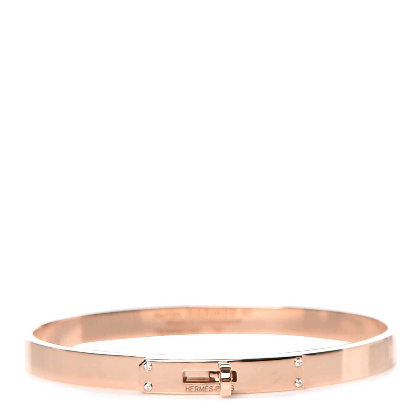 18K Rose Gold Diamond Kelly PM Bangle ST