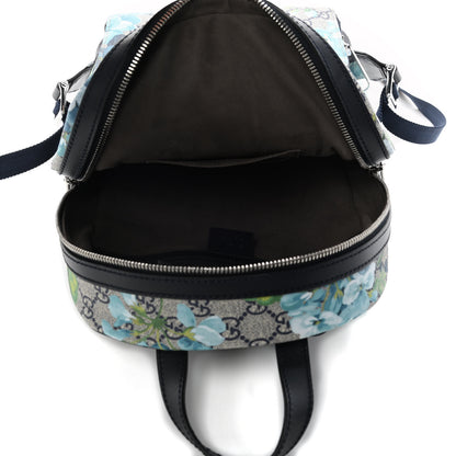 Gucci GG Supreme Monogram Blooms Small Day Backpack Blue 8 of 23