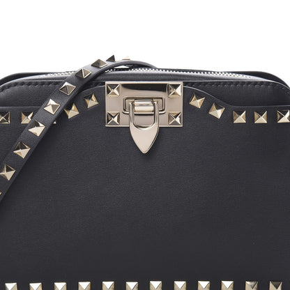 Valentino Garavani Vitello Rockstud Flip Lock Camera Crossbody Bag Black 7 of 10