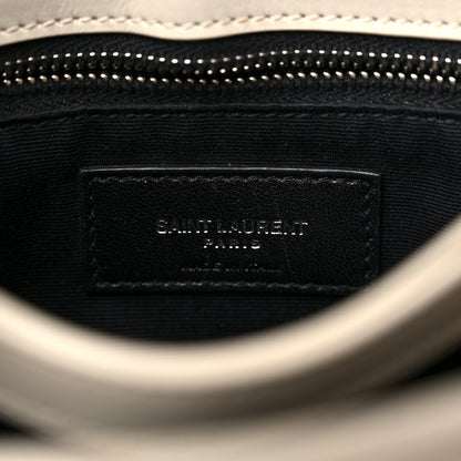 Saint Laurent Calfskin Y Quilted Monogram Toy Loulou Crossbody Bag Crema Soft 7 of 15