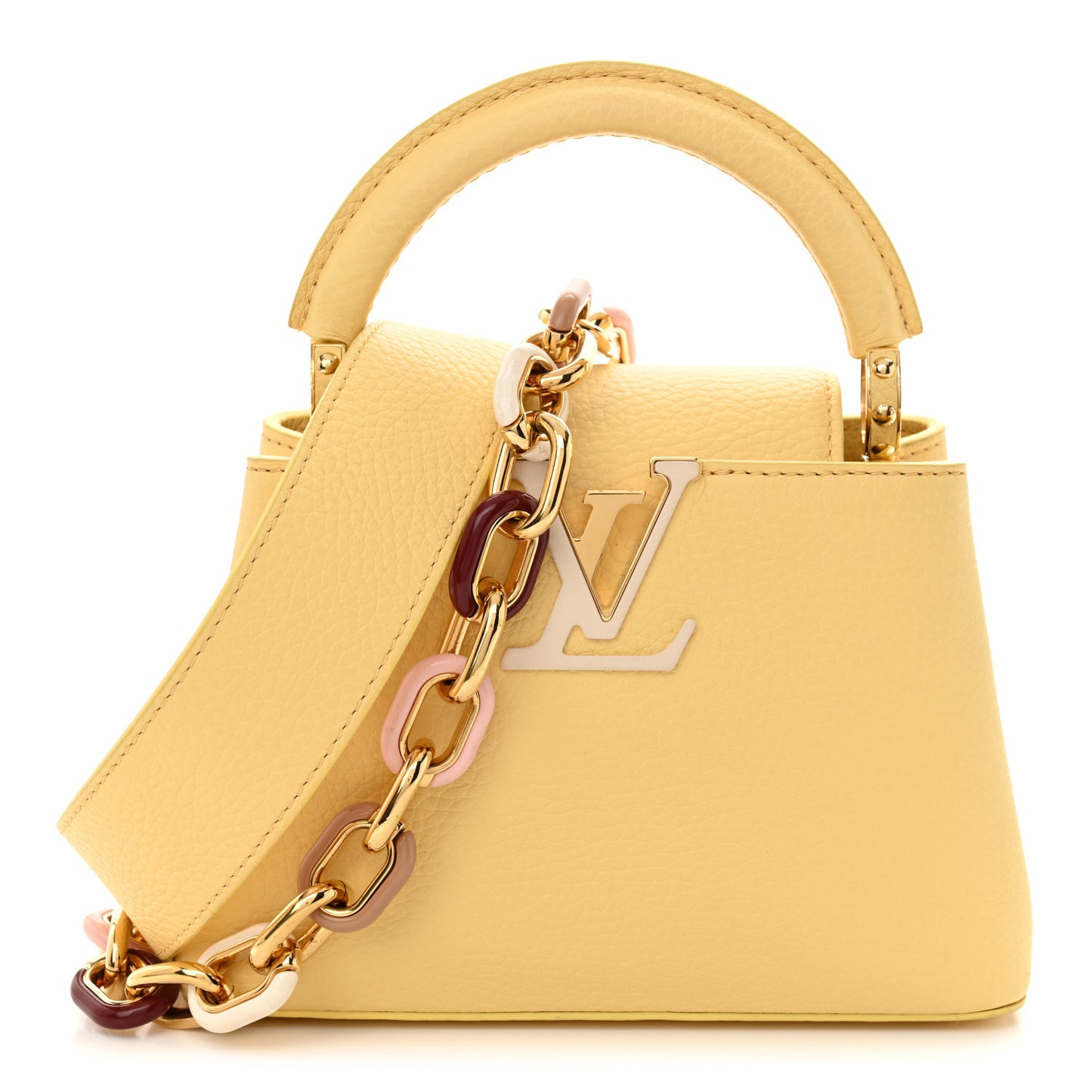 Taurillon Mini Capucines Jaune Plume
