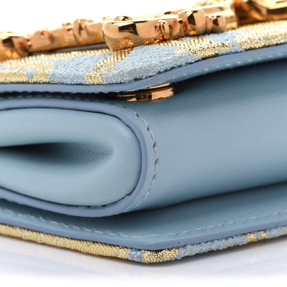 Dolce & Gabbana Brocade Micro DG Girls Shoulder Bag Light Blue 7 of 9