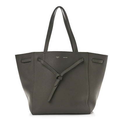 Celine Soft Grained Calfskin Small Belt Cabas Phantom Medium Grey 1 of 8