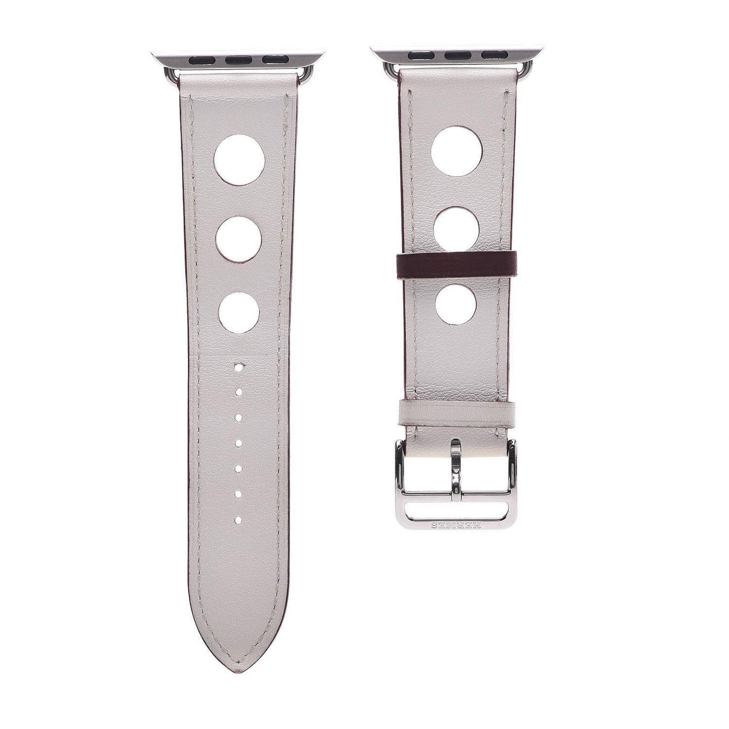 42mm Apple Watch Single Tour Rallye Band White Rouge H