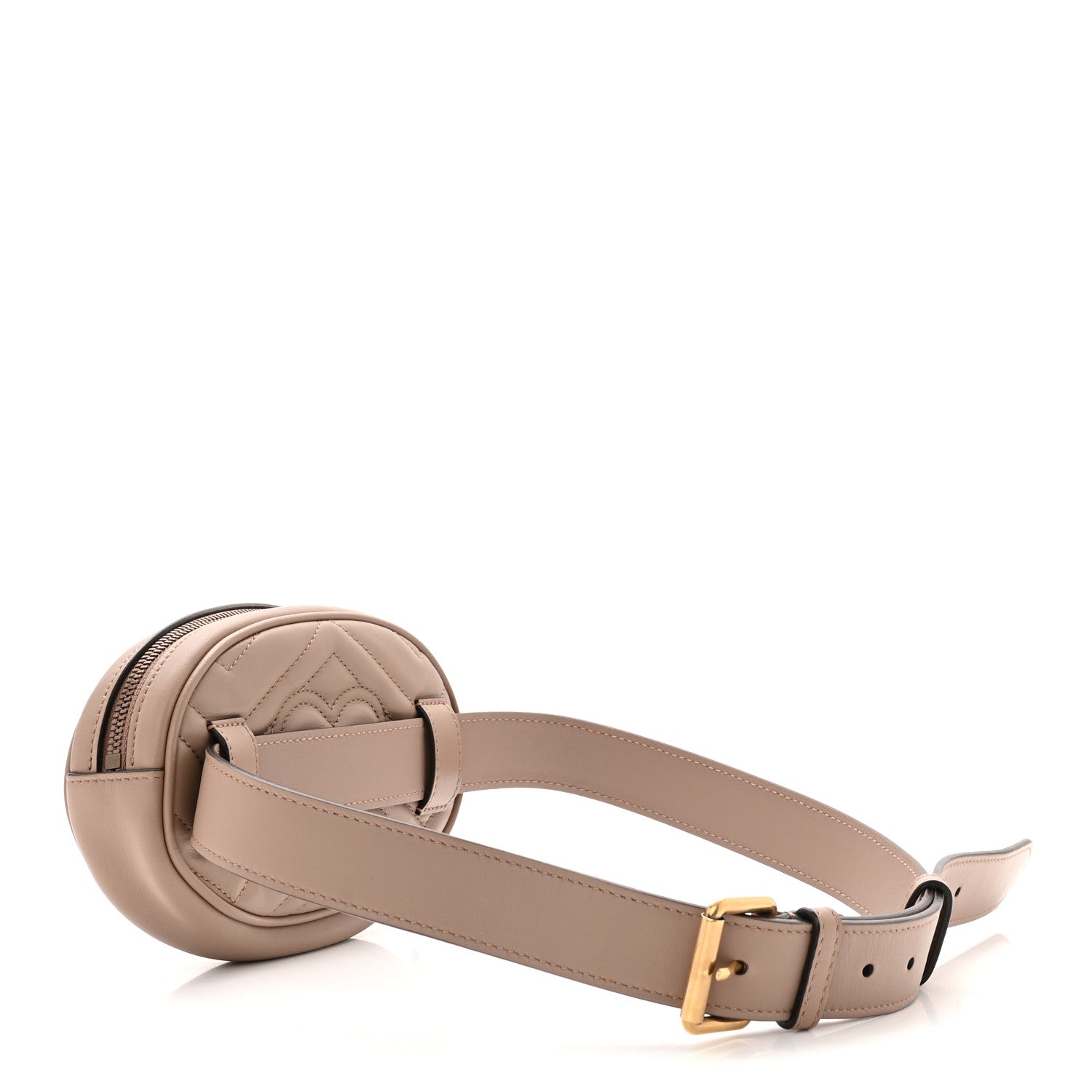 Gucci Calfskin Matelasse GG Marmont Belt Bag 85 34 Porcelain Rose 3 of 10