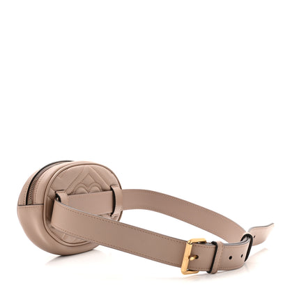 Gucci Calfskin Matelasse GG Marmont Belt Bag 85 34 Porcelain Rose 3 of 10