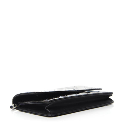 Chanel Patent Quilted Brilliant Wallet On Chain WOC Black 4 of 15
