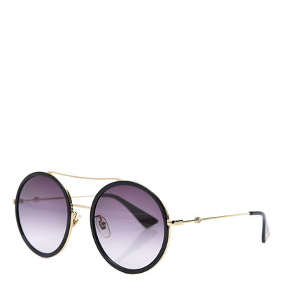 Gucci Round Frame Sunglasses GG0061S Black 1 of 8