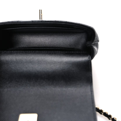 Chanel Caviar Quilted Coco Handle Clutch With Chain Black 5 of 10