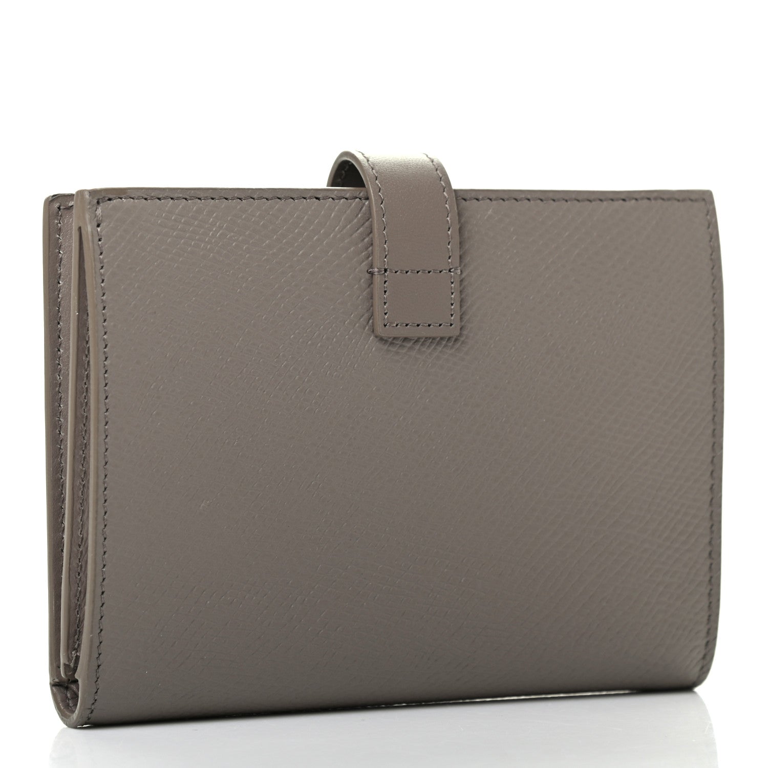 Celine Grained Calfskin Medium Multifunction Strap Wallet Grey 3 of 8