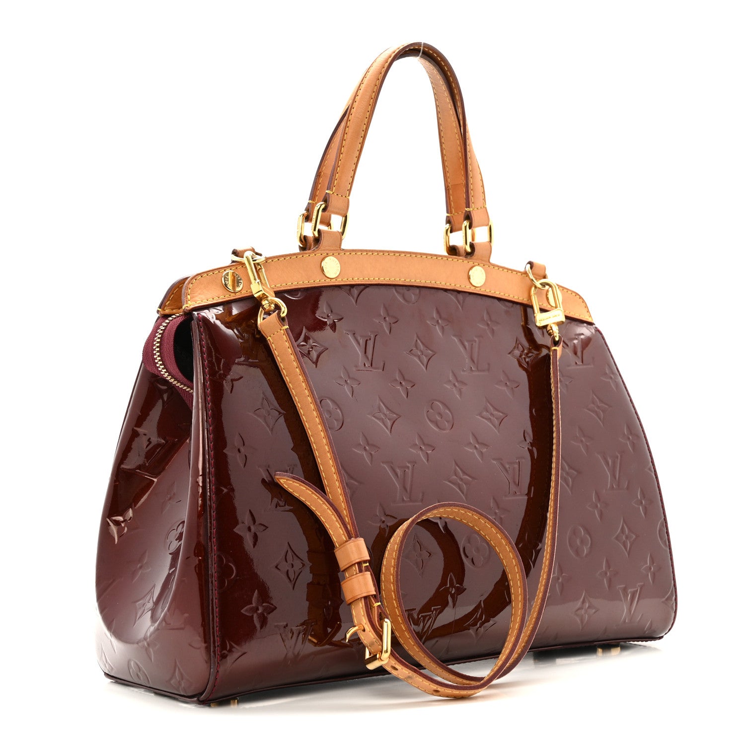 Louis Vuitton Vernis Brea MM Rouge Fauviste 3 of 14