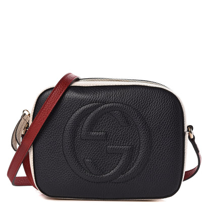 Gucci Dollar Calfskin Small Soho Disco Bag Blue Hibiscus Red Mystic White 1 of 11