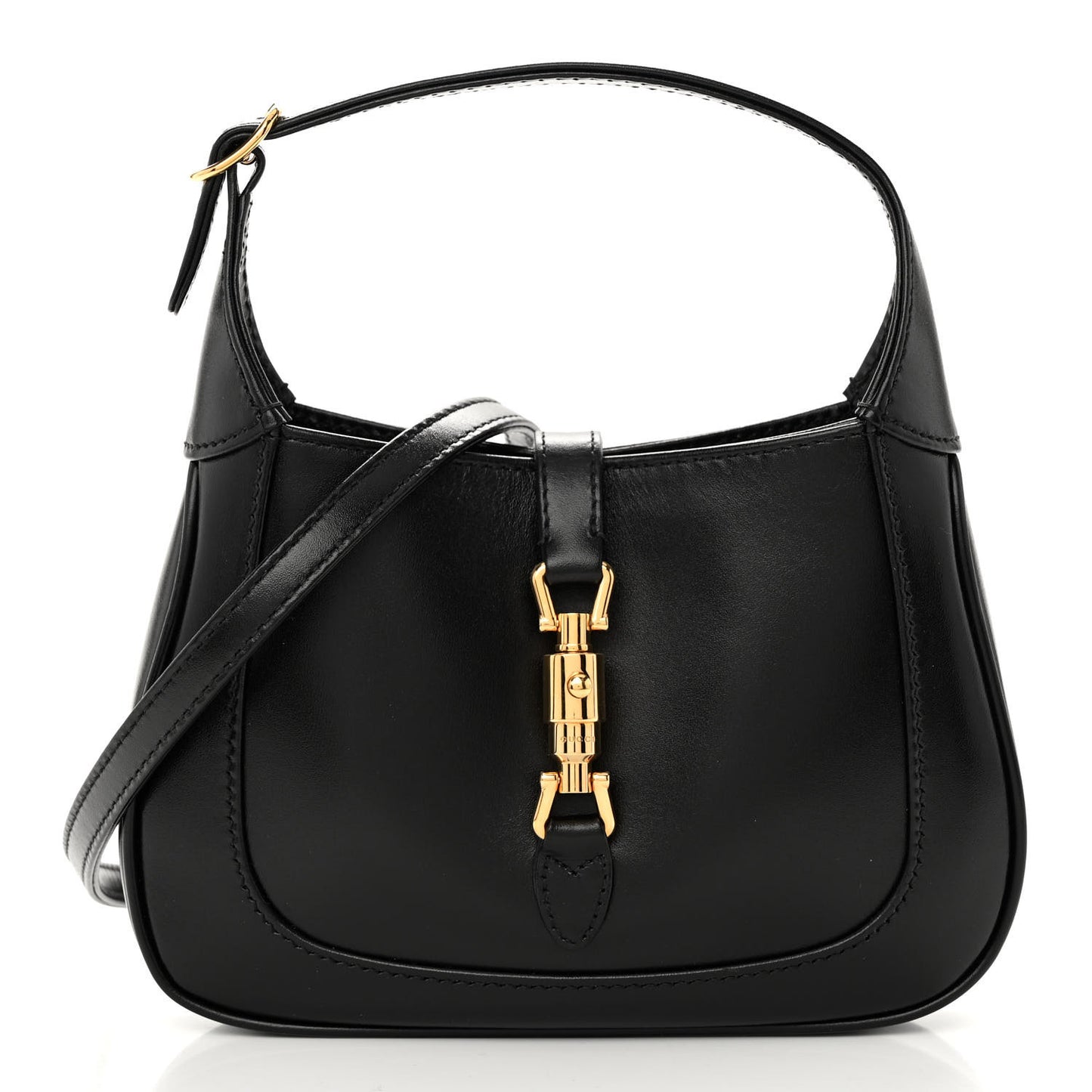 Boarded Dyana Lux Calfskin Mini Jackie 1961 Hobo Black