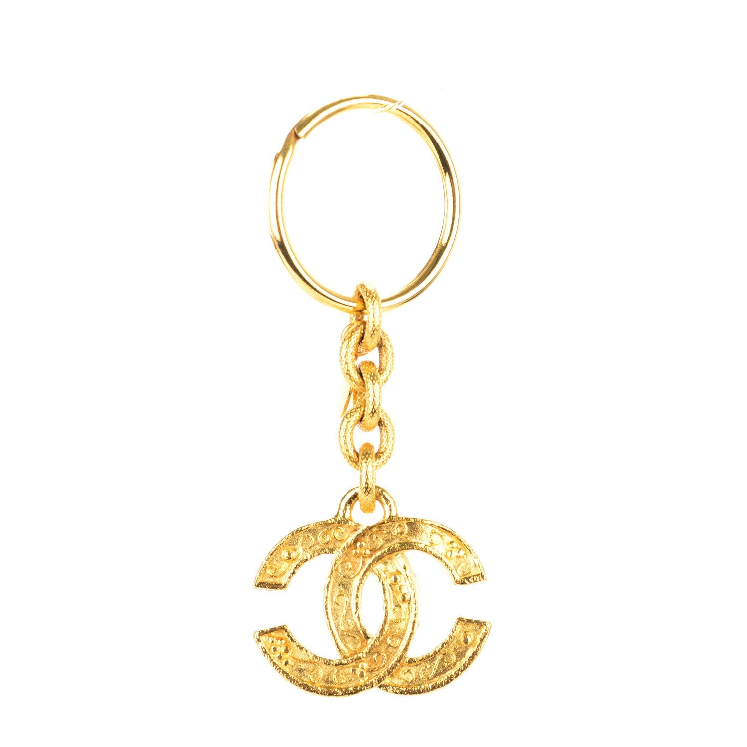 Chanel CC Key Chain Gold 1 of 3