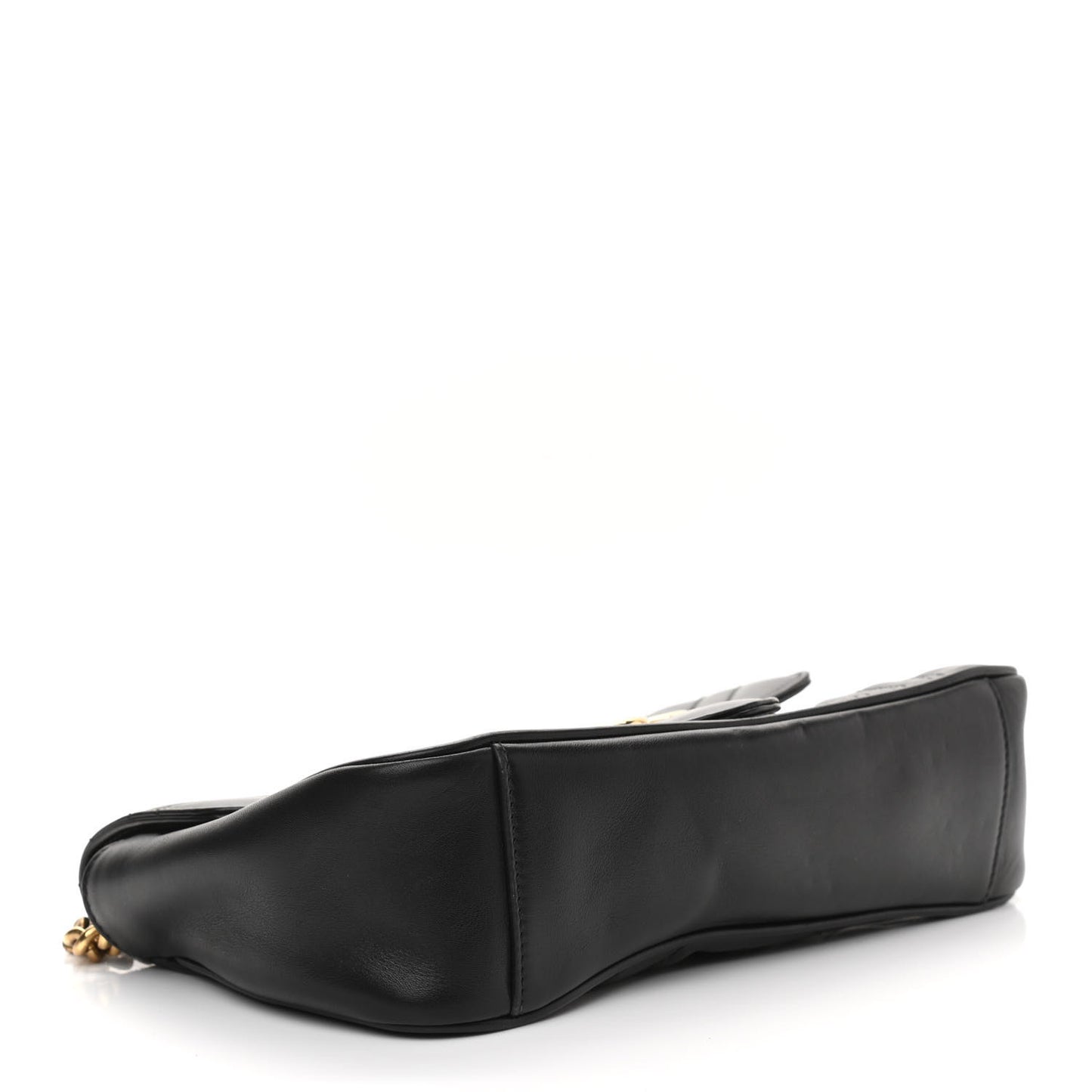 Calfskin Matelasse Small GG Marmont Shoulder Bag Black
