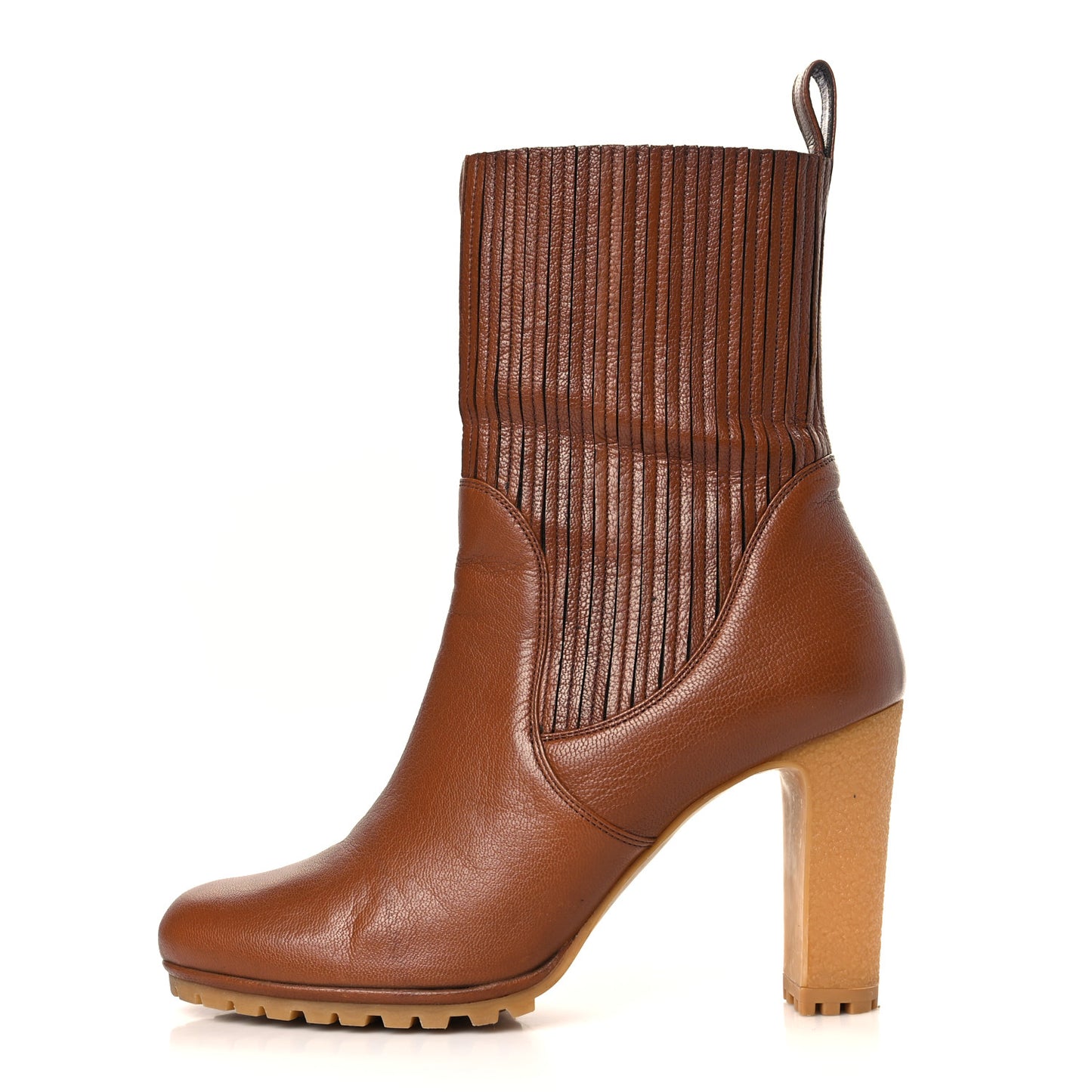 Calfskin Edith Ankle Boots 38 Cuir