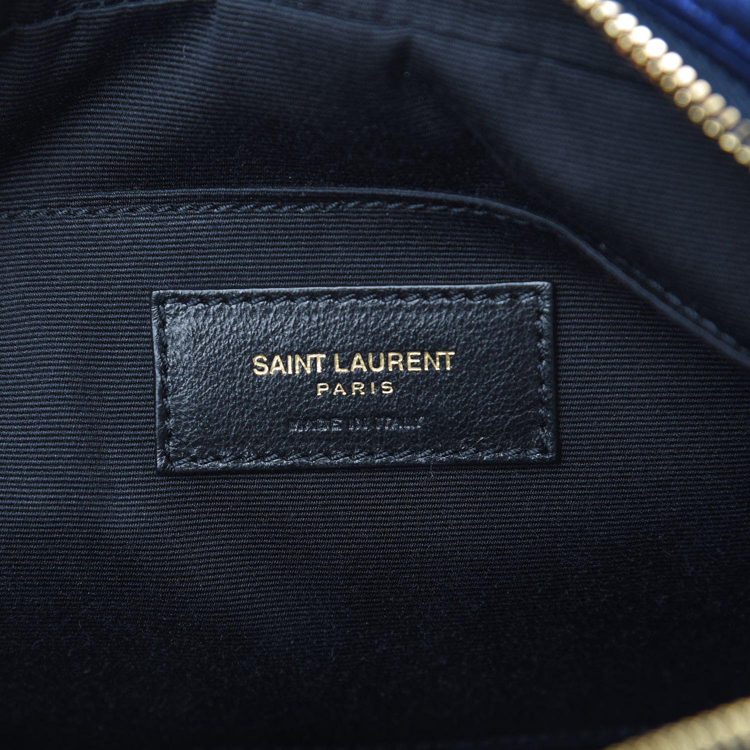 Saint Laurent Velvet Matelasse Monogram Lou Camera Bag Navy 6 of 10