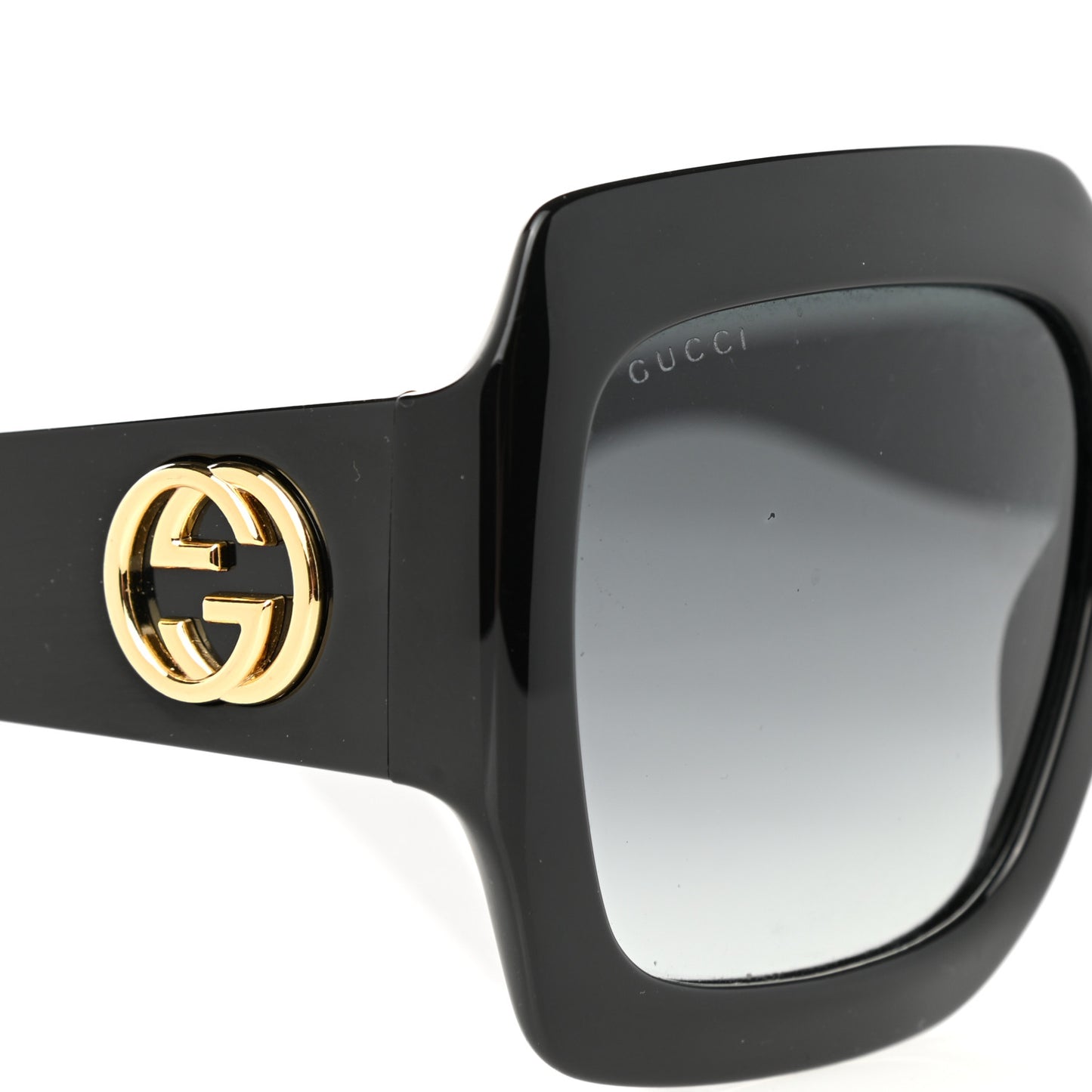 Acetate Square Frame Sunglasses GG0053S Black