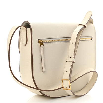 Celine Grained Calfskin Medium Trotteur White 3 of 10