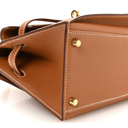 Hermes Epsom Kelly En Desordre Sellier 20 Gold 9 of 11