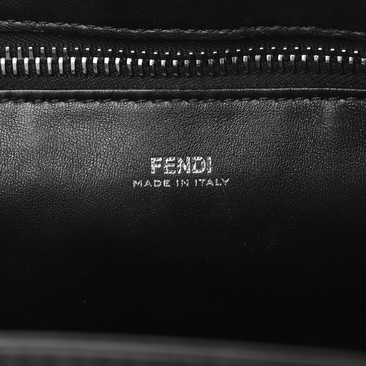 Fendi Shiny Nappa Trapuntata Small DotCom Click Top Handle Chain Satchel Black 7 of 11