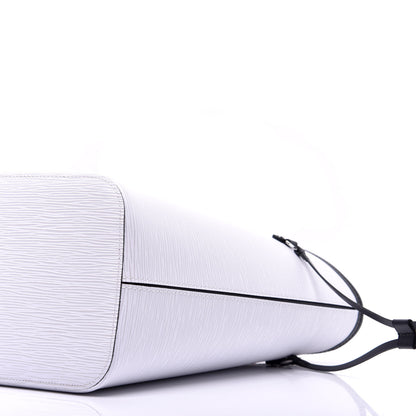Louis Vuitton Epi Neverfull MM White Scarlet Black 8 of 9