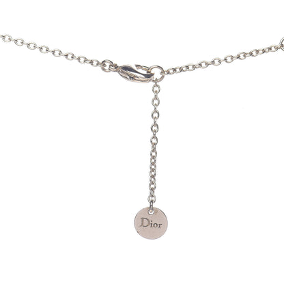 Christian Dior Crystal Pearl Shiny-D Tribal Long Necklace Gold 5 of 8