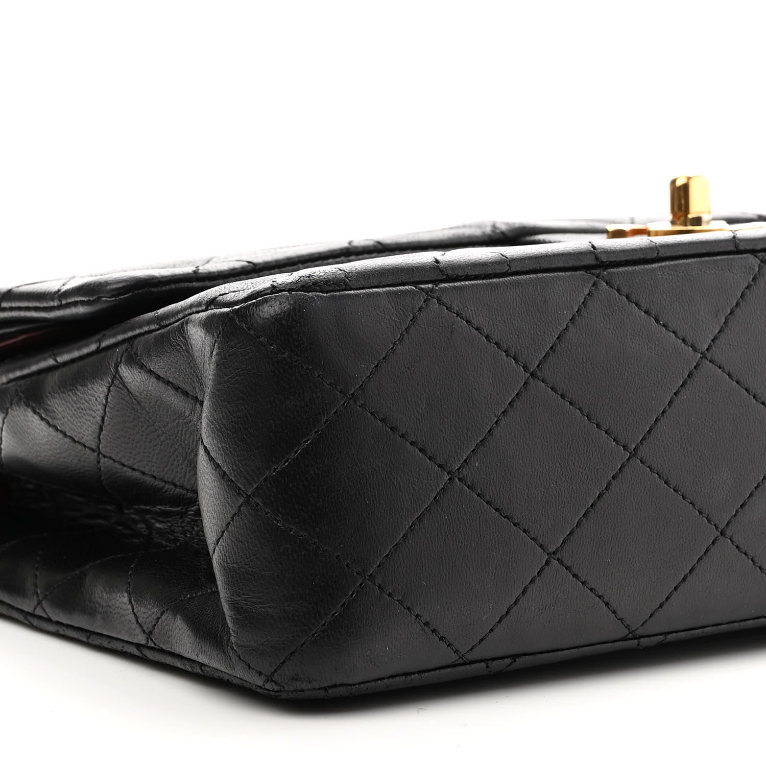 Chanel Lambskin Quilted Medium Double Flap Black 8 of 15