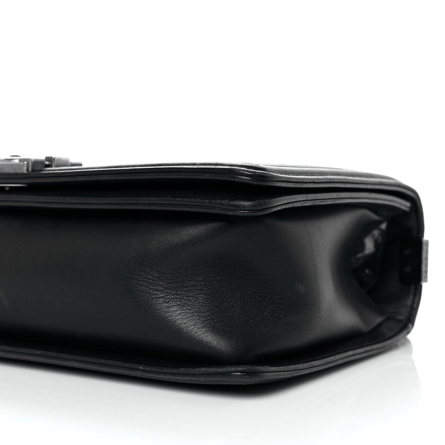Calfskin Quilted New Medium Boy Flap Black