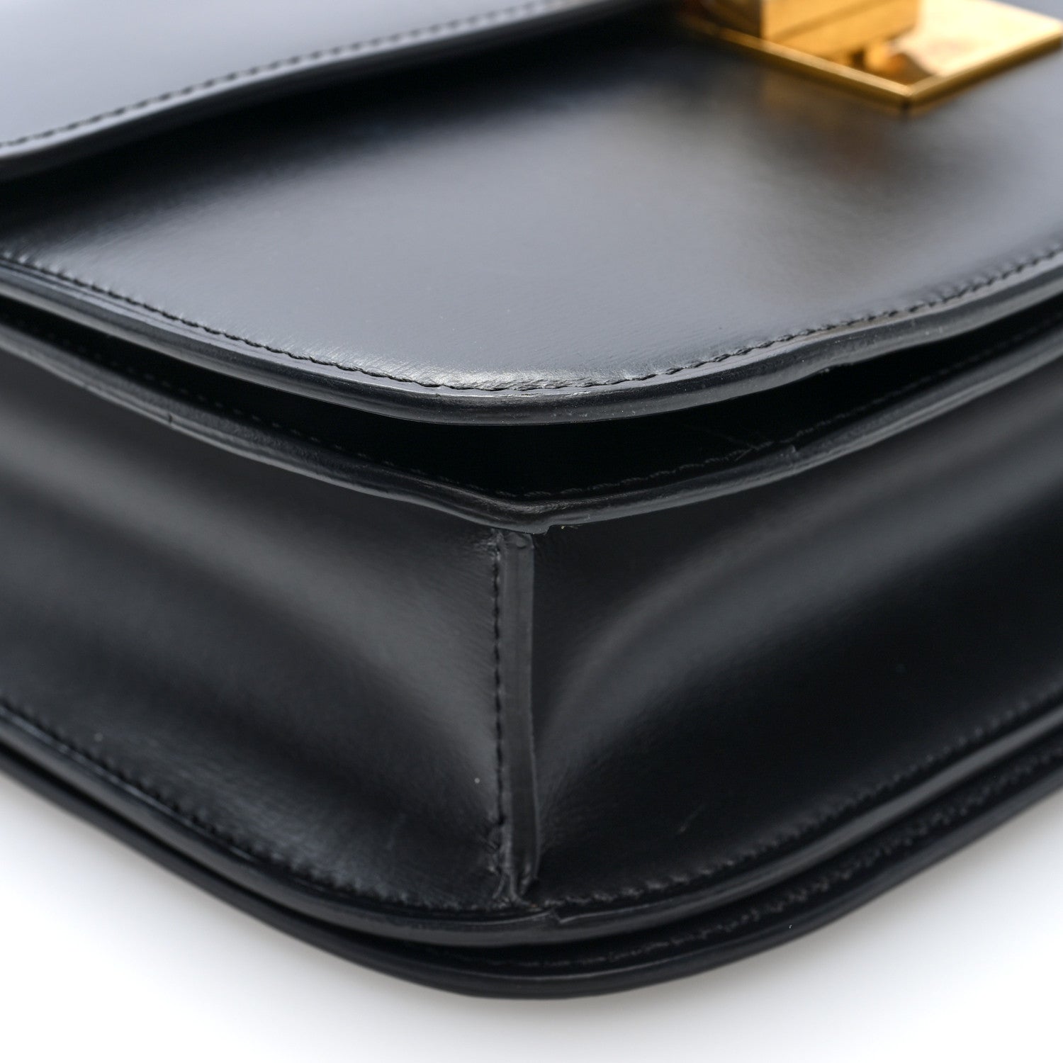 Celine Box Calfskin Medium Classic Box Flap Bag Black 8 of 9