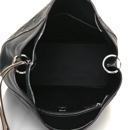 MCM Calfskin Ottomar Monogram Medium Klara Hobo Black 5 of 11