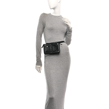 Chanel Lambskin CC Mania Waist Belt Bag Black 2 of 11