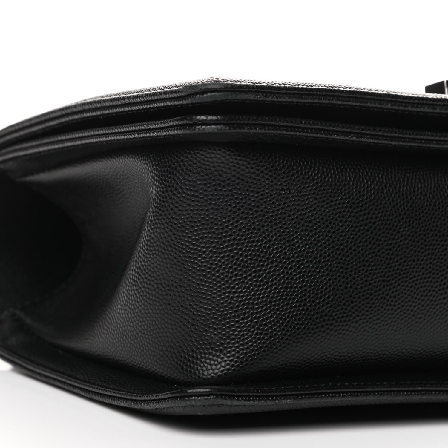 Chanel Caviar Chevron Quilted Medium Boy Flap Black 9 of 10