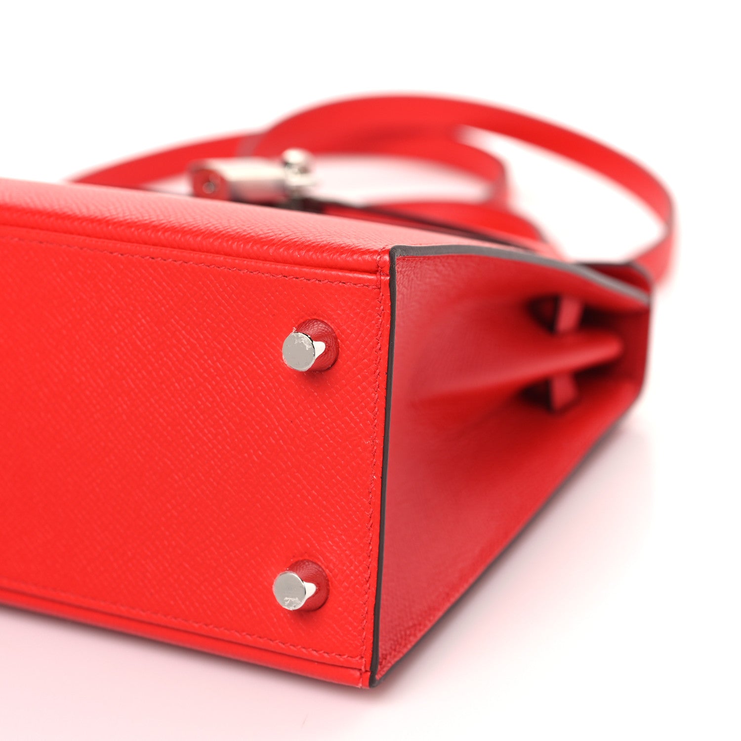 Hermes Epsom Verso Kelly Sellier 25 Rouge De Coeur Rouge Grenat 9 of 10