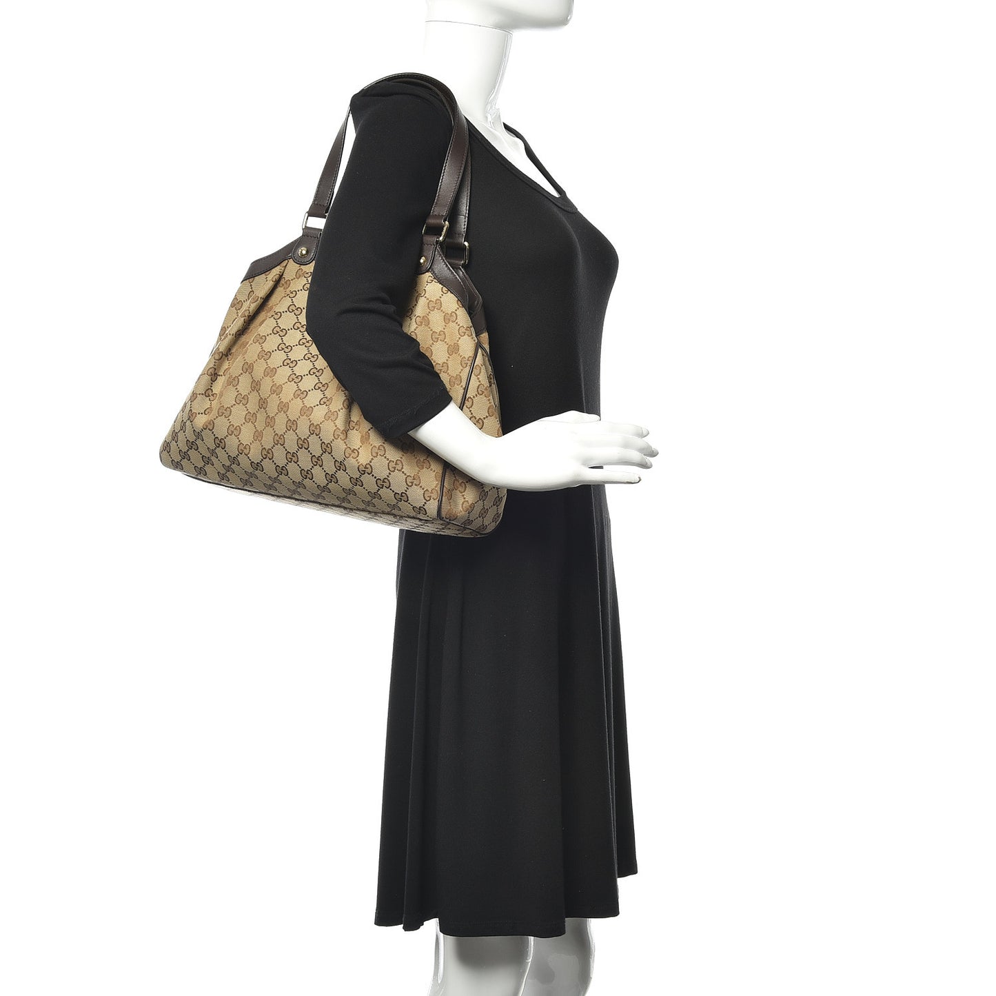 Monogram Shoulder Bag Dark Brown