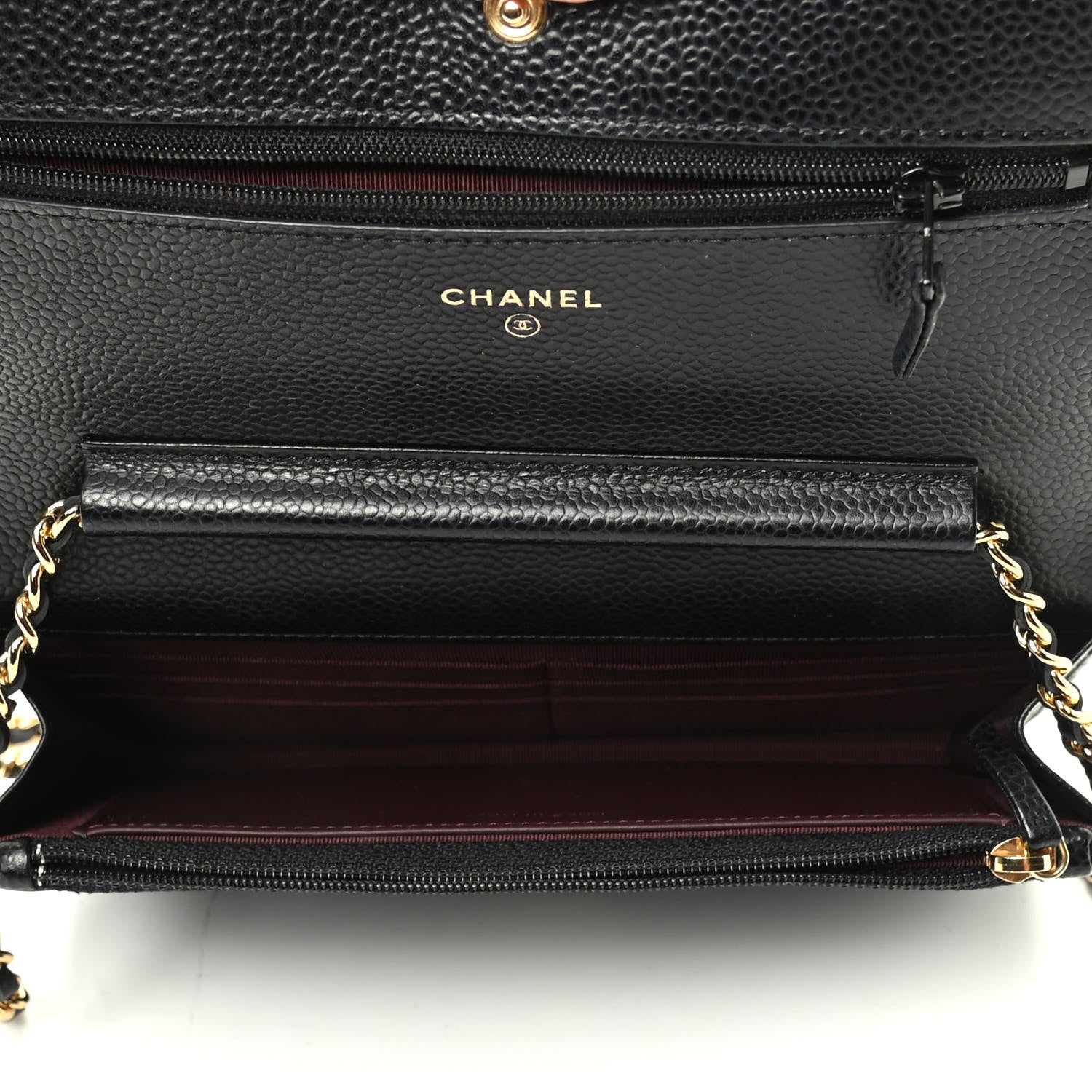 Chanel Caviar Quilted Wallet On Chain WOC Black 5 of 11