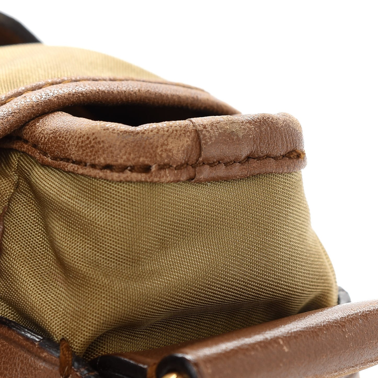 Tessuto Nylon Messenger Bag Tabacco
