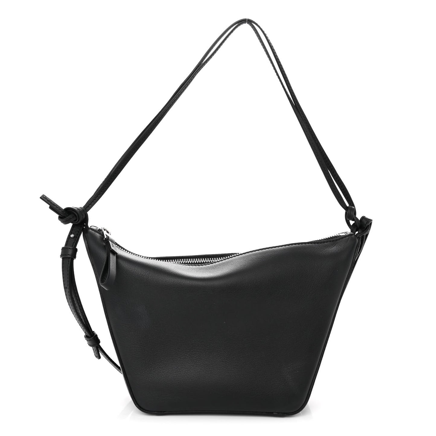 Calfskin Mini Hammock Hobo Black