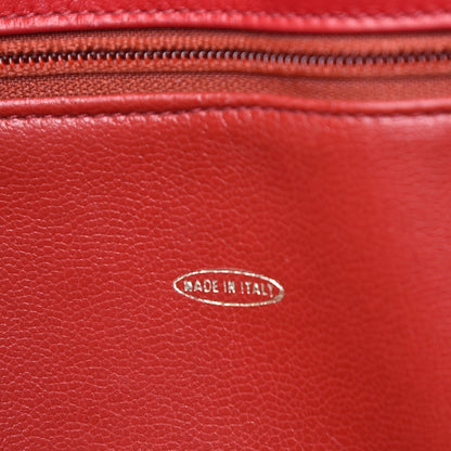 Chanel Lambskin Quilted Tote Red 9 of 16