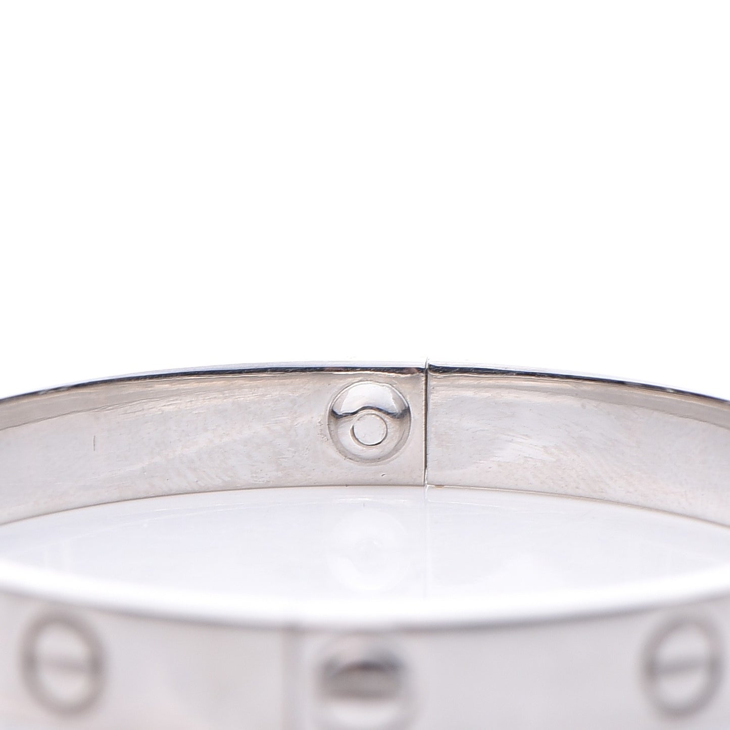 18K White Gold LOVE Bracelet 17