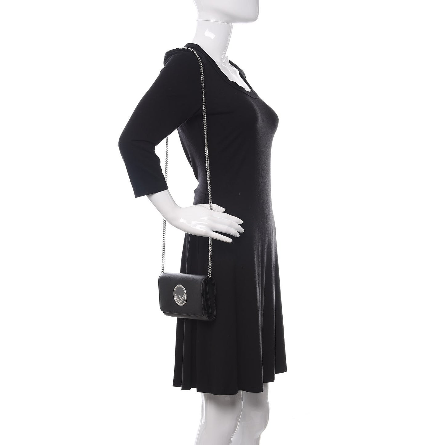 Vitello Cruise F is Fendi Wallet on Chain Black