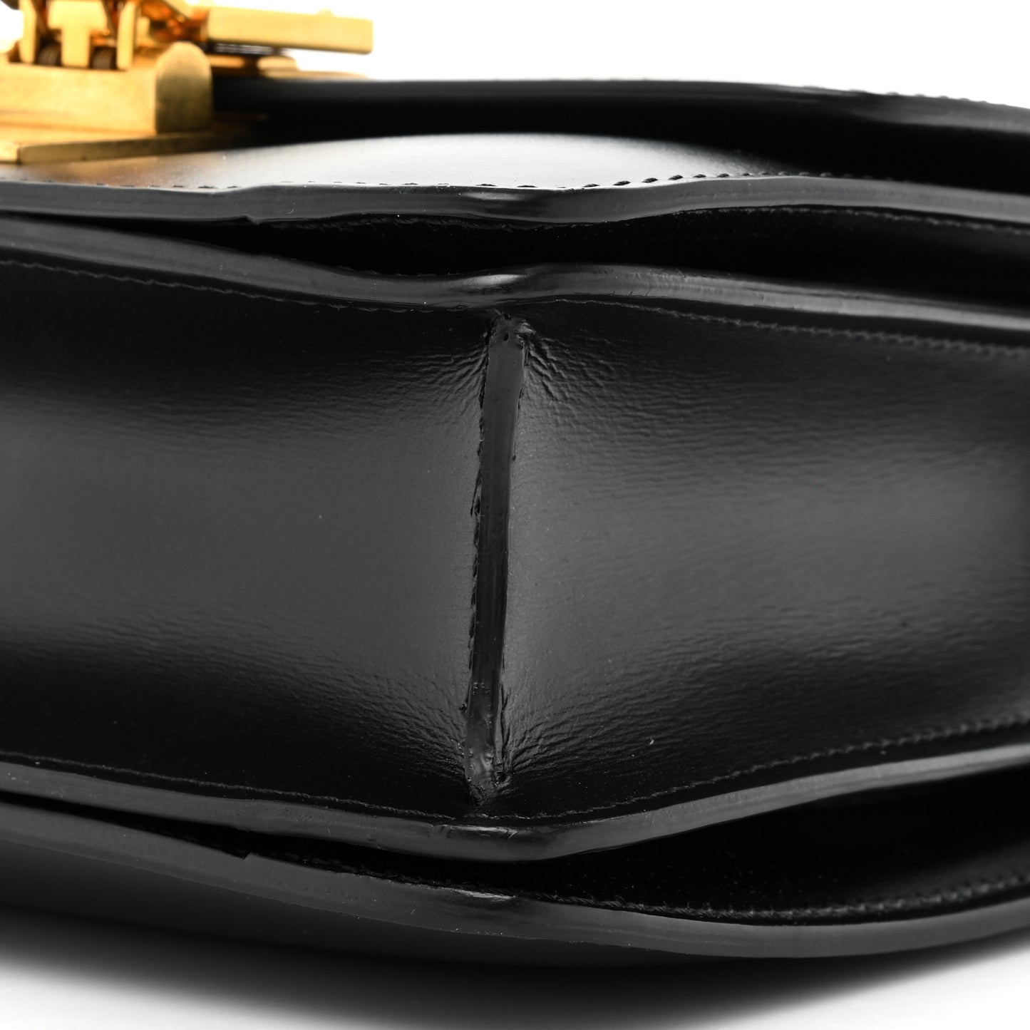 Box Calfskin Teen Classic Box Flap Bag Black